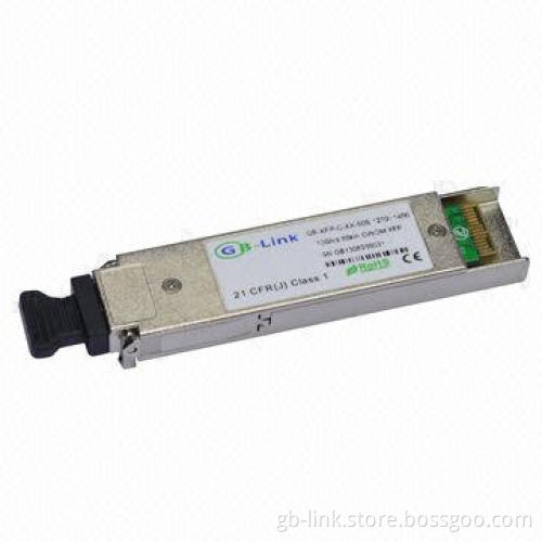 10GB/Second 60km CWDM XFP Optical Transceiver, 2W Power Dissipation